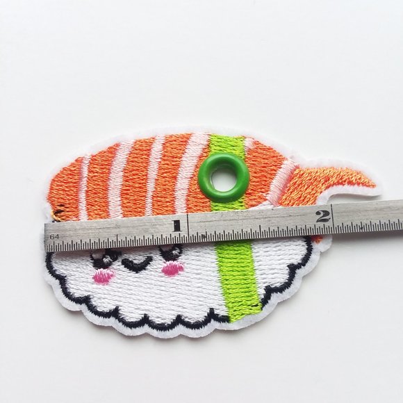 Shoe Charms   Kawaii charm  sushi sashimi roller skates shoelace patch - Picture 4 of 6